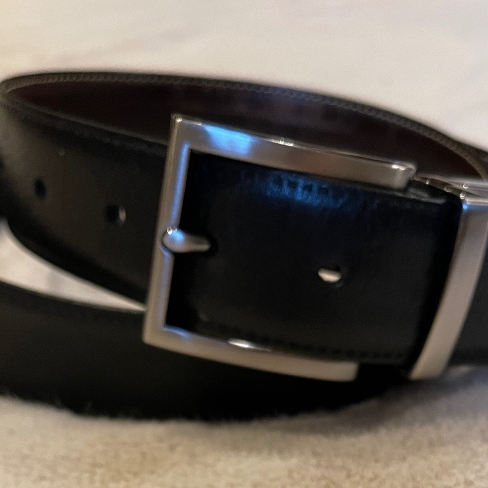 Black Leather Belt Fits pants size 36